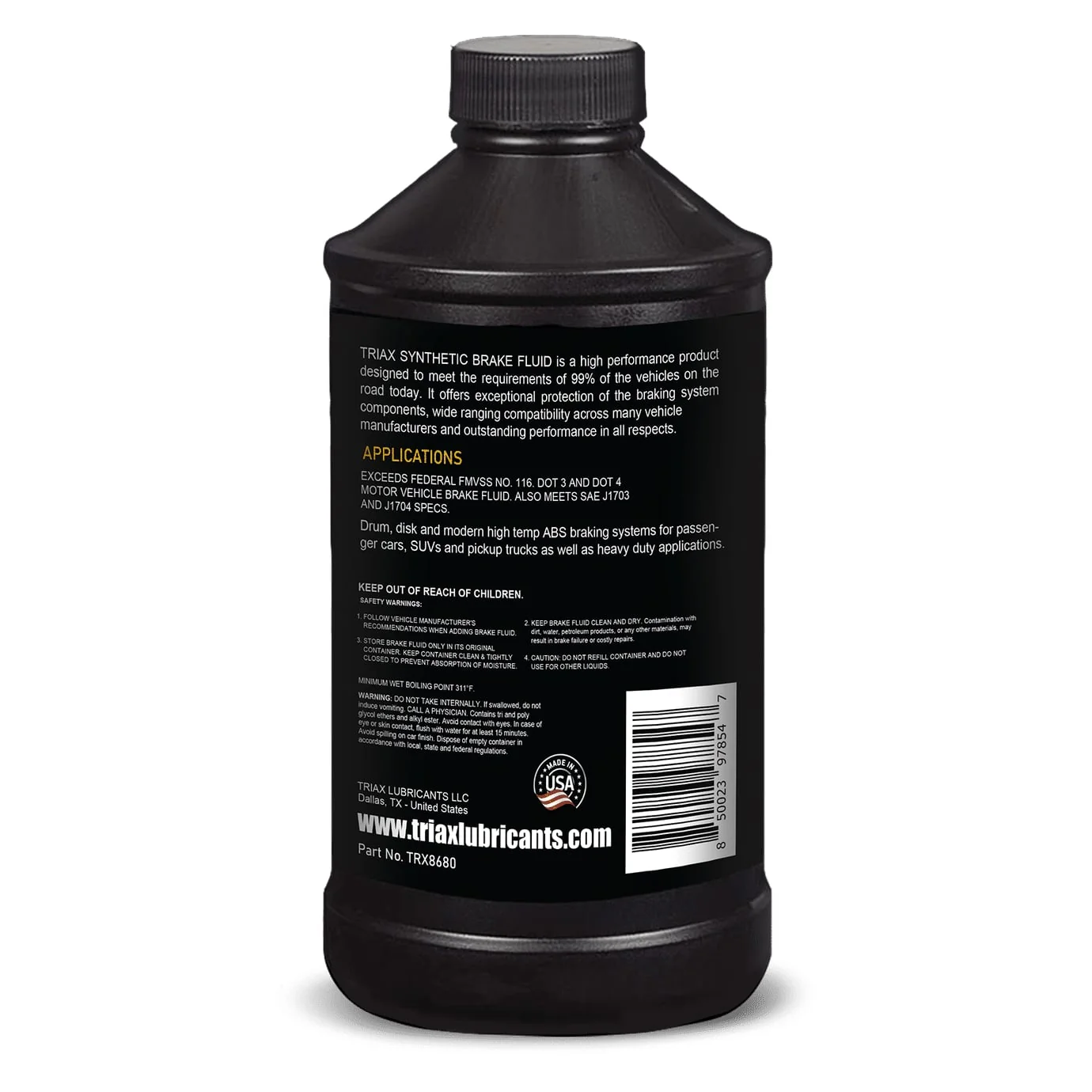 TRIAX Brake Fluid DOT 3 & 4 - Image 8