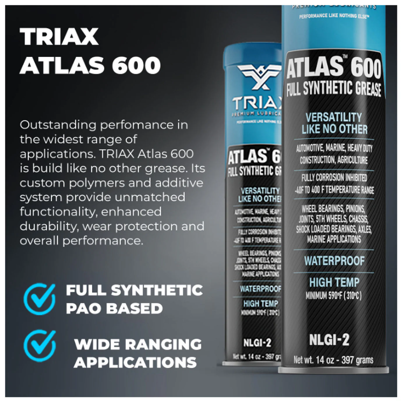 TRIAX Atlas 600 Grease Full Synthetic - Image 14