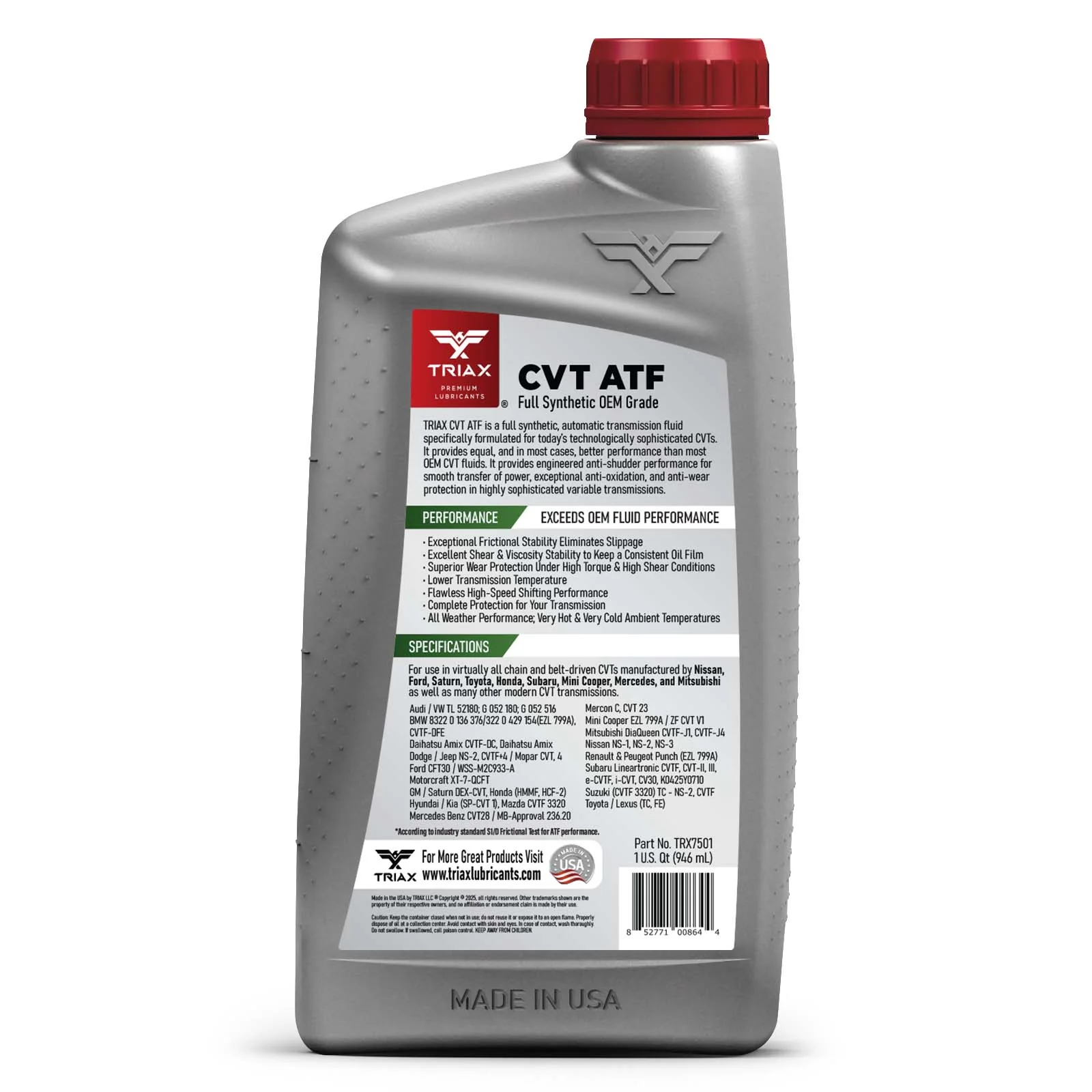 TRIAX CVT ATF Full Synthetic - Image 11