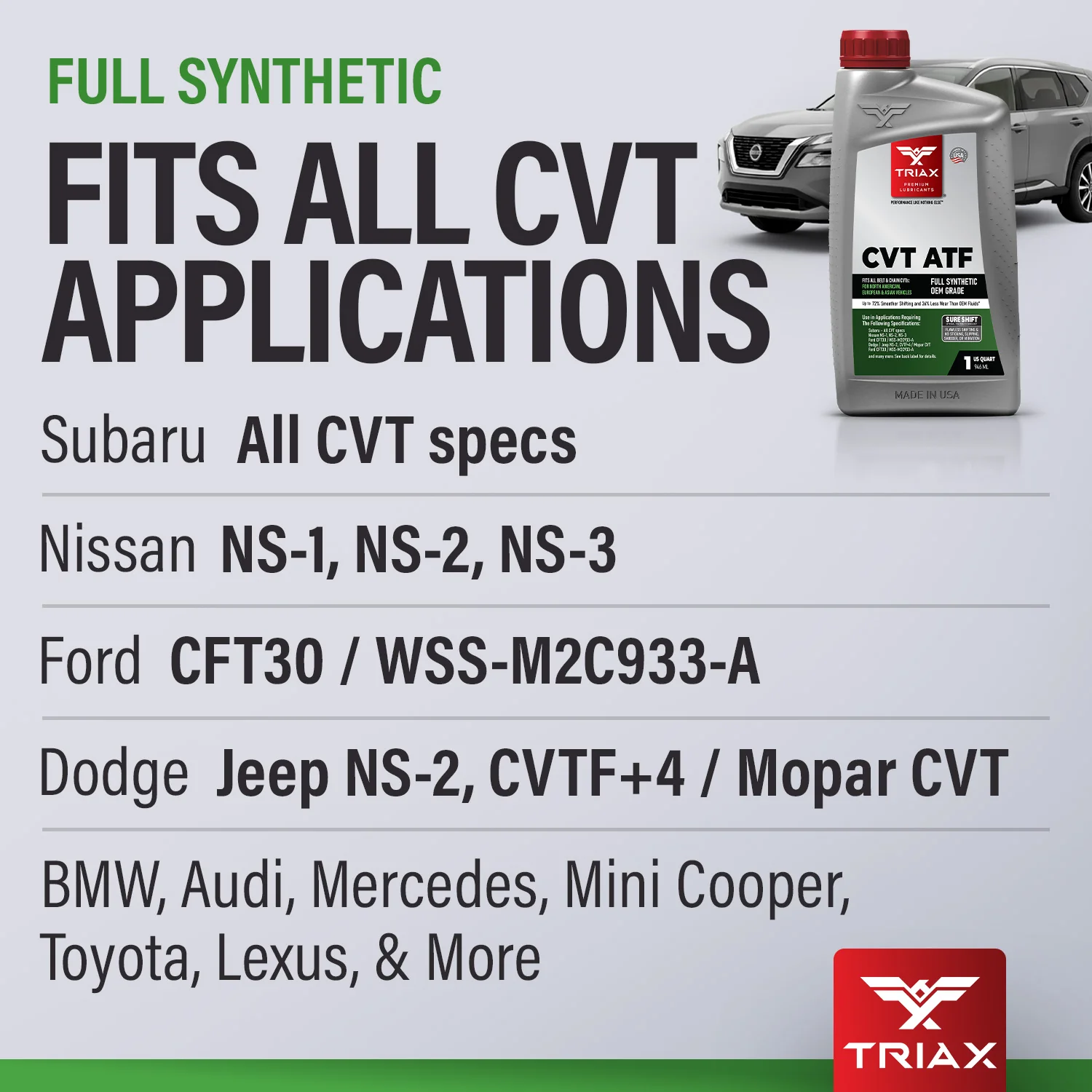 TRIAX CVT ATF Full Synthetic - Image 4