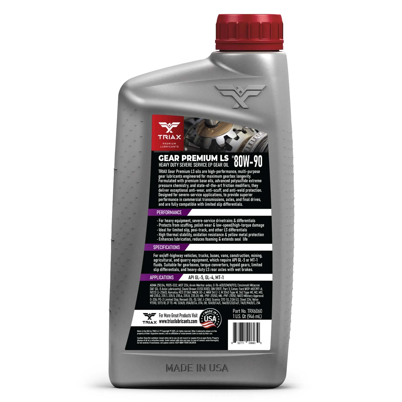 TRIAX Gear Premium LS 80W-90 (GL-5) - Image 2