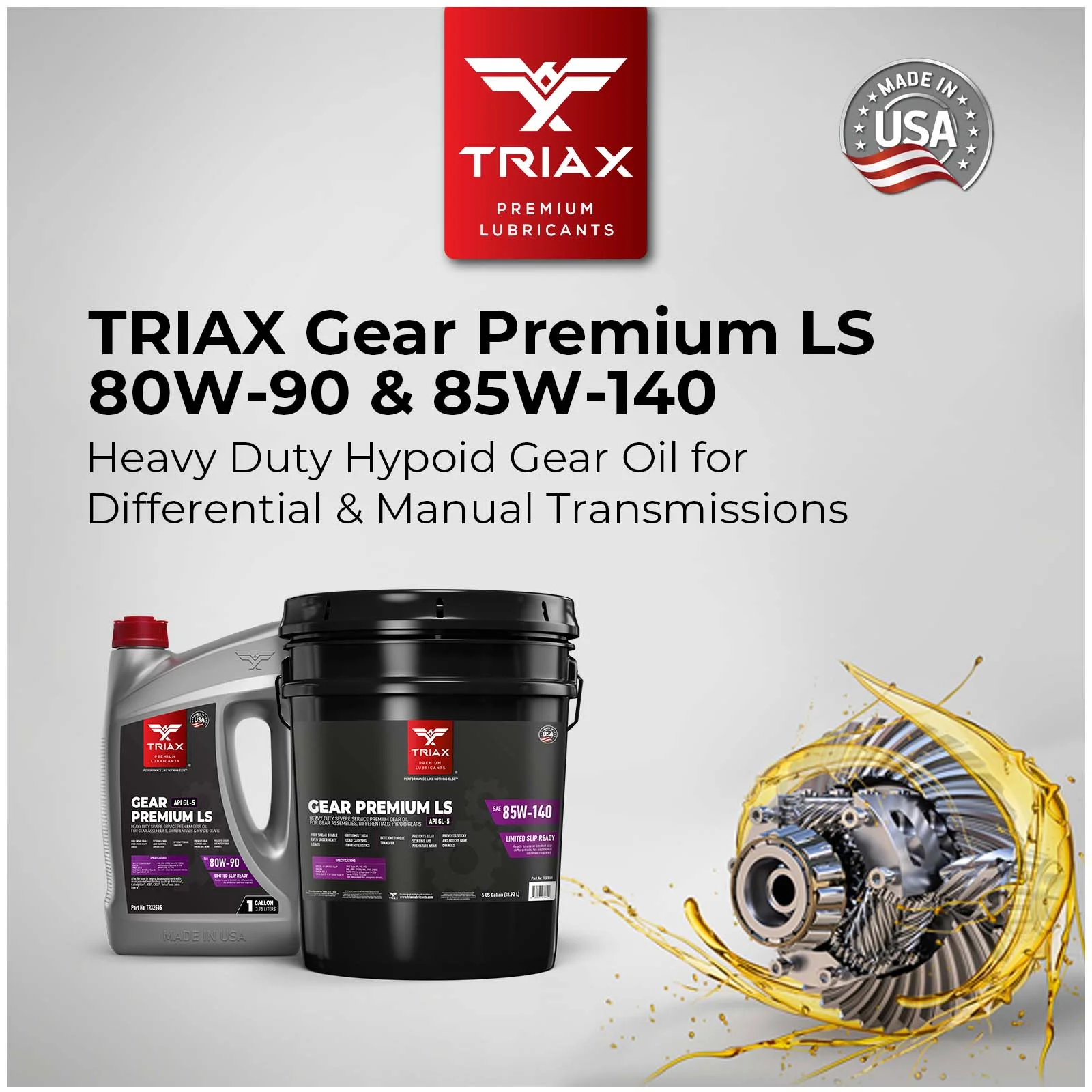 TRIAX Gear Premium LS 80W-90 (GL-5) - Image 3