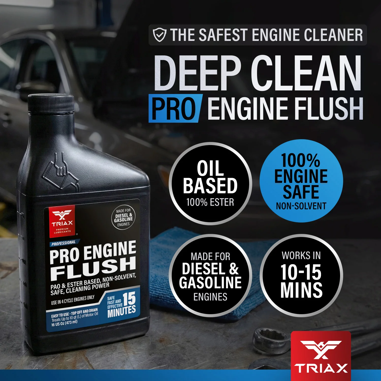 TRIAX Pro Engine Flush - Oil Based - Image 11
