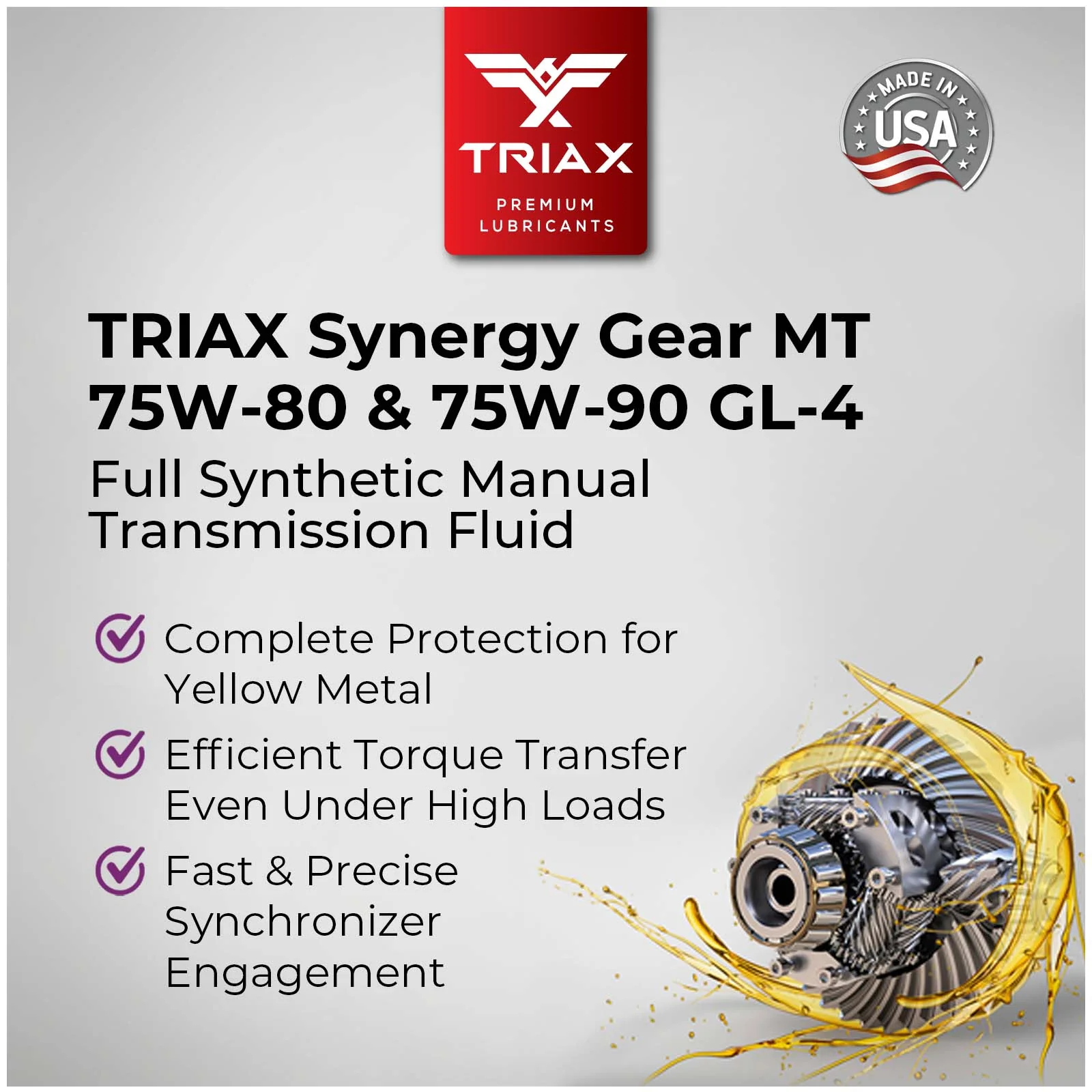 TRIAX Synergy Gear MT 75W-80 GL-4 - Image 6