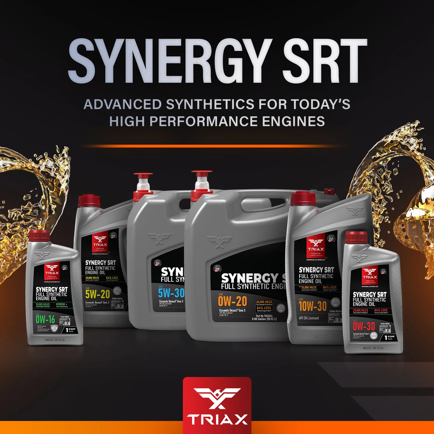 TRIAX Synergy SRT 10W-30 Full Syn - Image 8